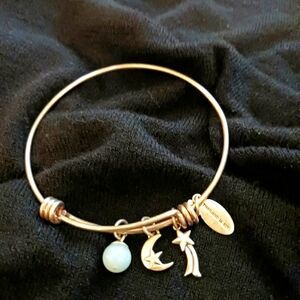 Vtg Sterling Silver 935 Adj Charm Bracelet Thailand